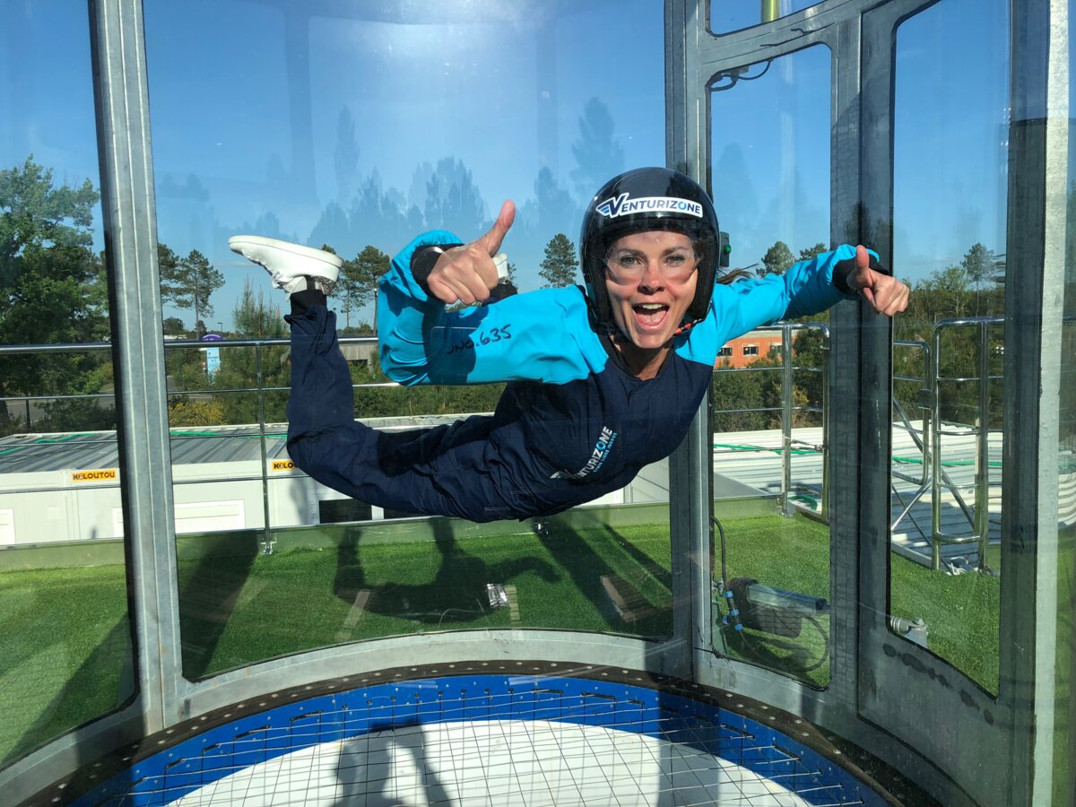 Création d'une bannière pour saut en soufflerie au Havre