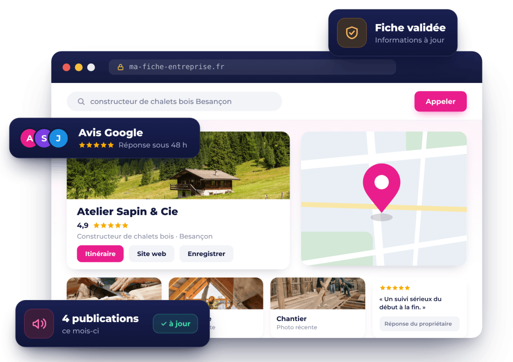 création et gestion de fiche Google My Business