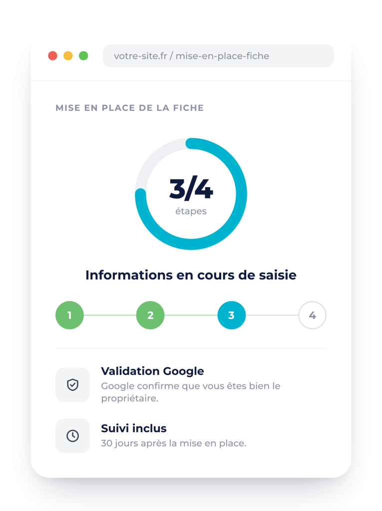 étapes de création et gestion de fiche Google My Business